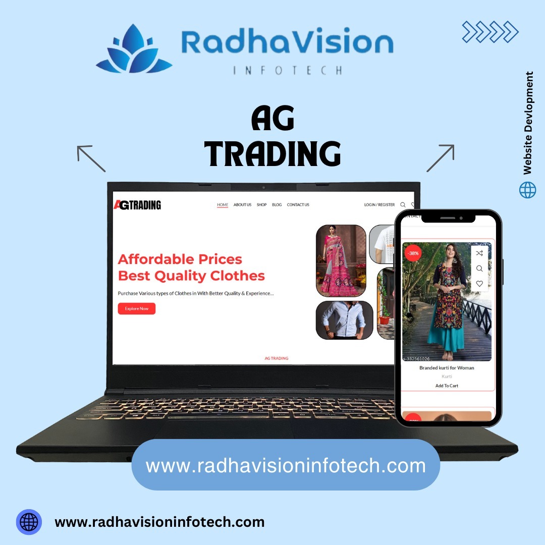 AG Trading - WordPress Website by RadhaVision Infotech