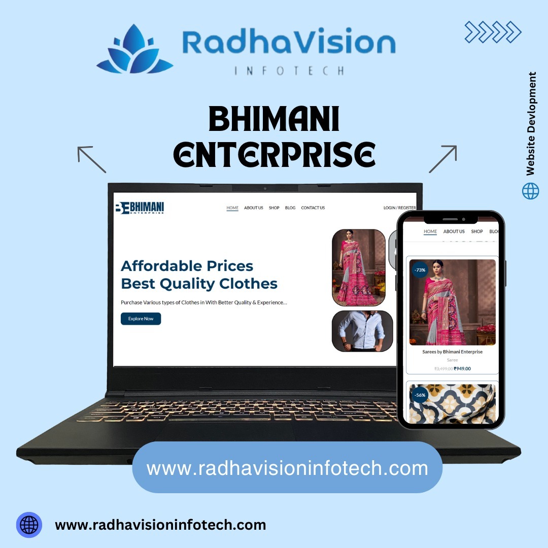 Bhimani Enterprise - WordPress Website by RadhaVision Infotech