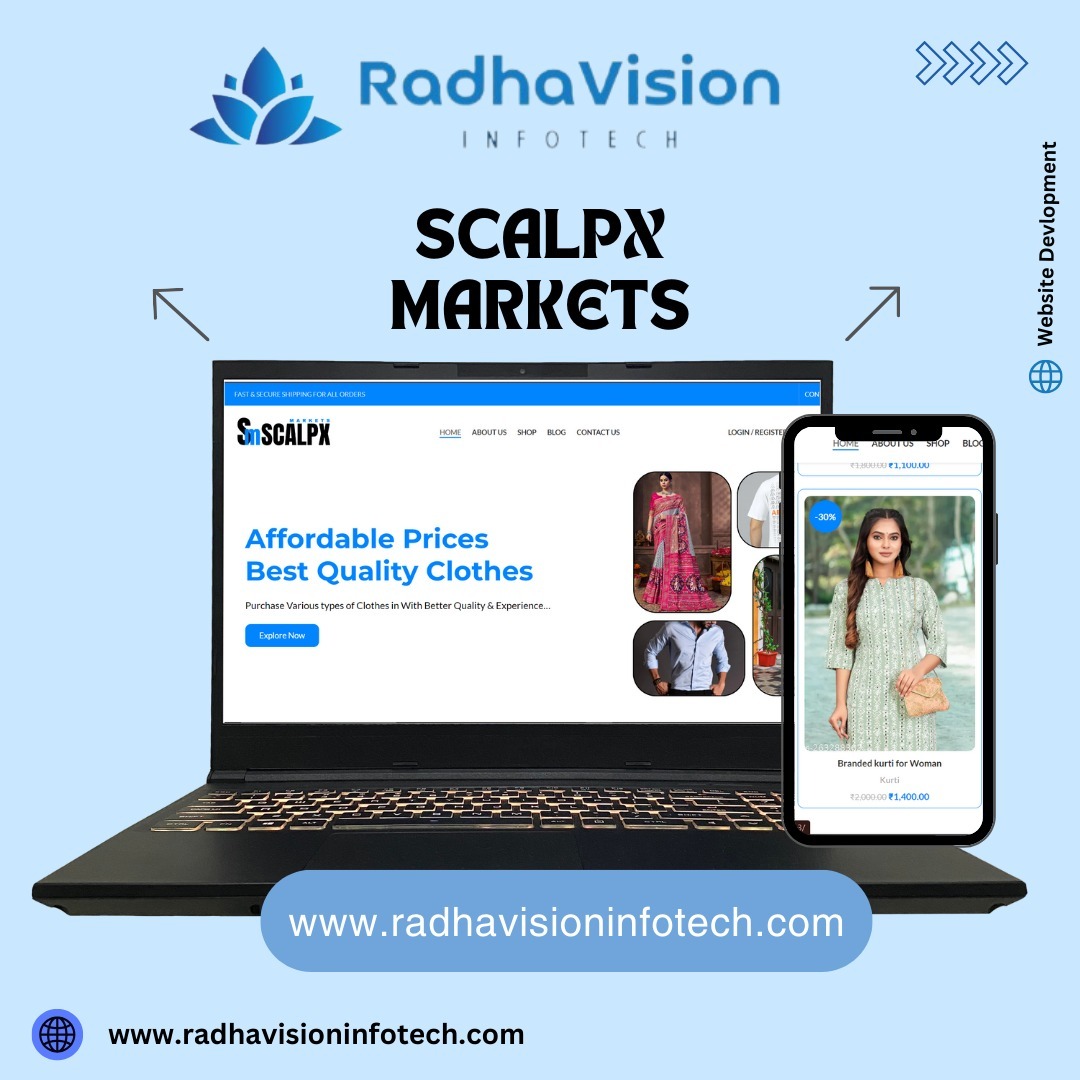 Scalpx Markets - WordPress Website by RadhaVision Infotech